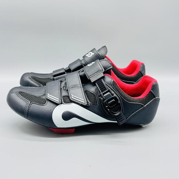 Peloton Shoes Mens 8 Black Cycling Sneaker Look Delta Cleats Ratchet Straps Road - Picture 5 of 12